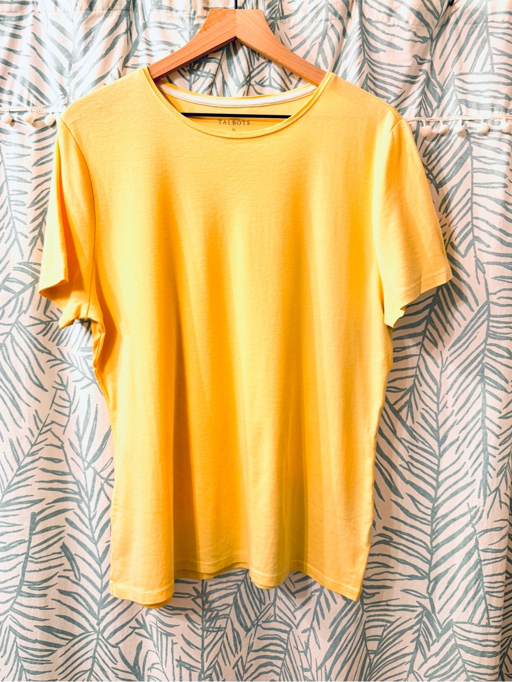 Talbots Tee Crewneck Shortsleeve 100% Pima Cotton in Sunny Yellow